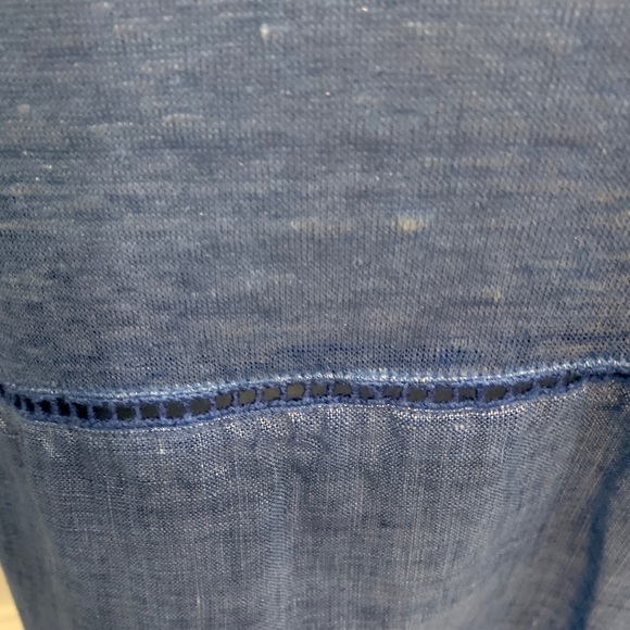 120% Lino Blue Long-Sleeve A-Line Women’s Dress. Never worn - Picture 3 of 7